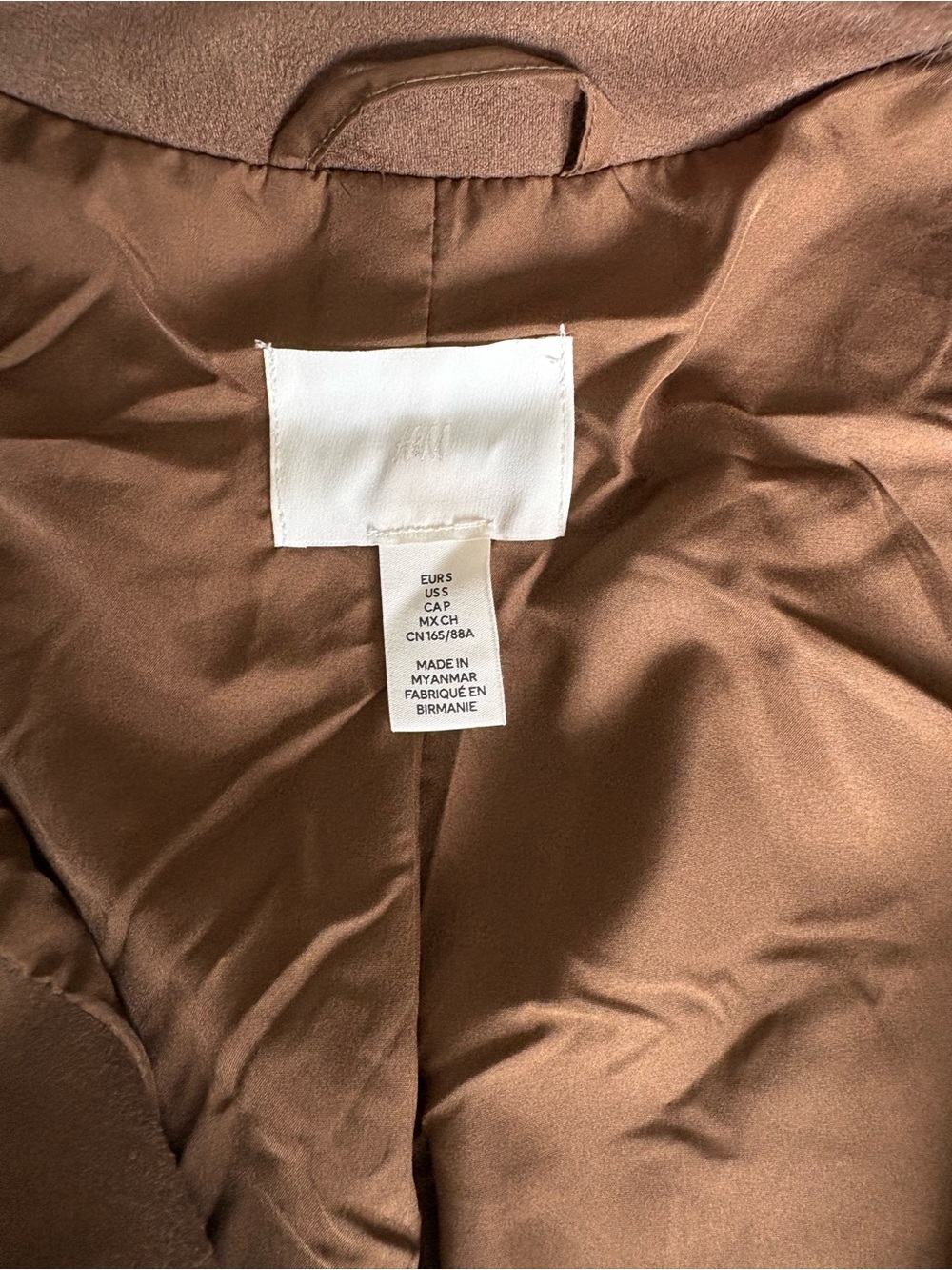H&M Brown Teddy Faux Fur Jacket - Picture 2 of 2